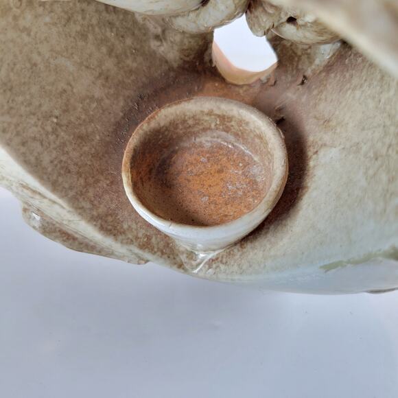 Rustic Ceramic Vase Tree Trunk Birds 9" Tall Votive Holder Decor Vintage Finch - Picture 9 of 16